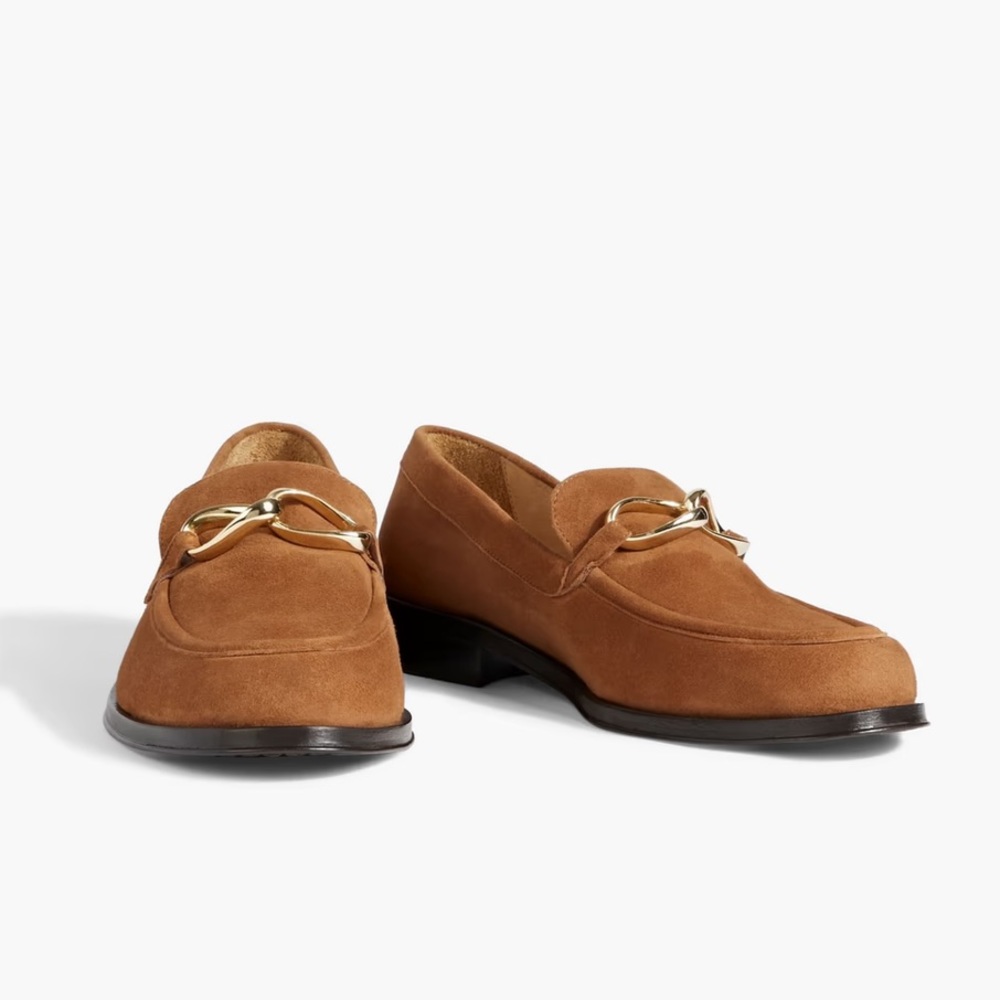 Frame suede real leather loafers